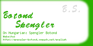botond spengler business card